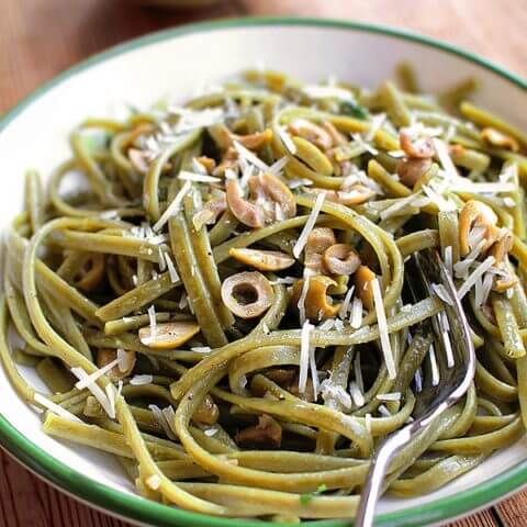 green olive pasta recipe